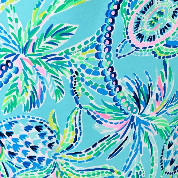 NWT $178 LILLY PULITZER LARGE Krysta Tunic Dress in “Bermuda Blue Turtle” - Picture 6 of 9